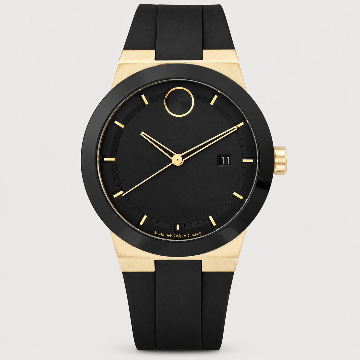 Movado BOLD Fusion 42mm Black Dial Men's Watch 3600850 — front