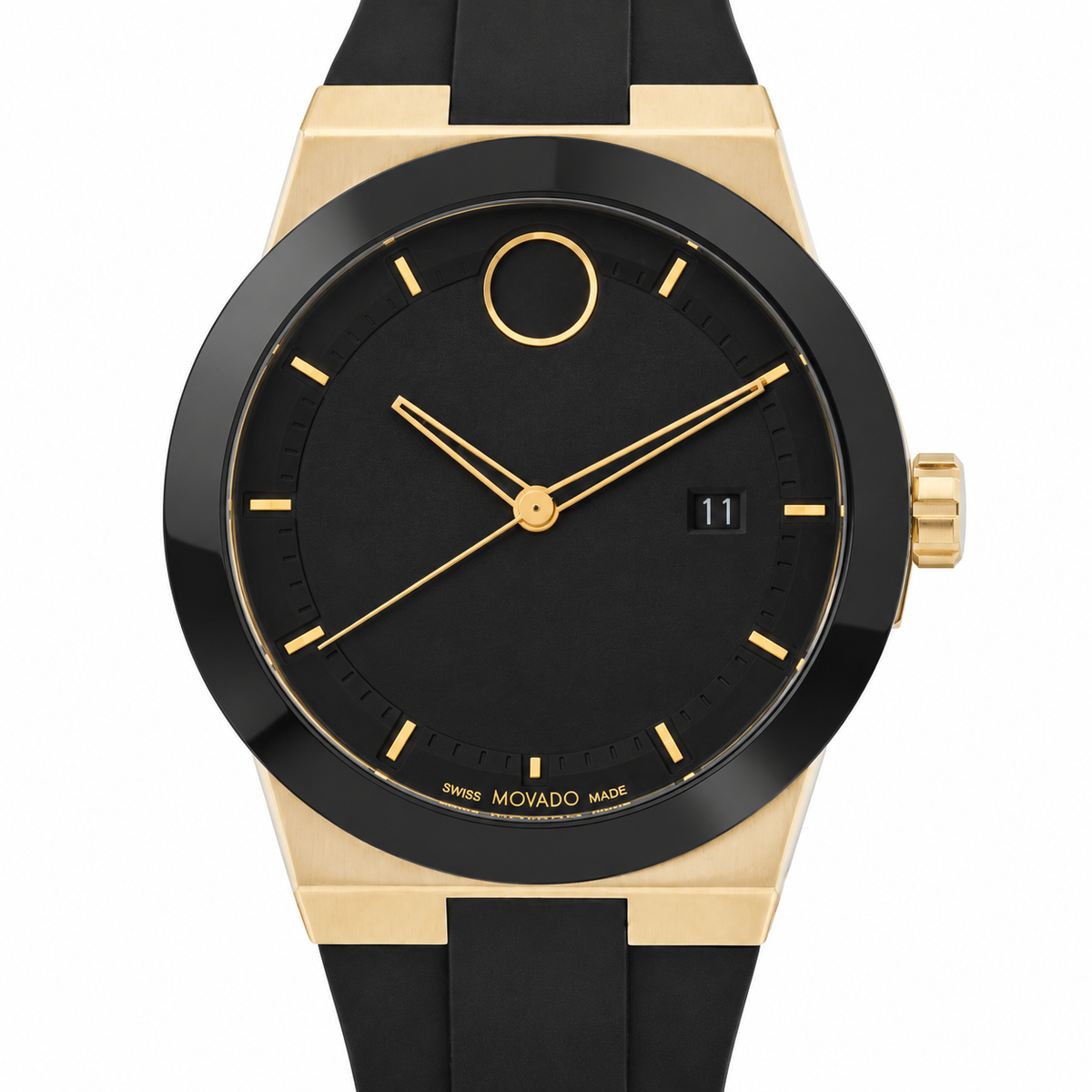 Movado BOLD Fusion 42mm Black Dial Men's Watch 3600850 — dial detail