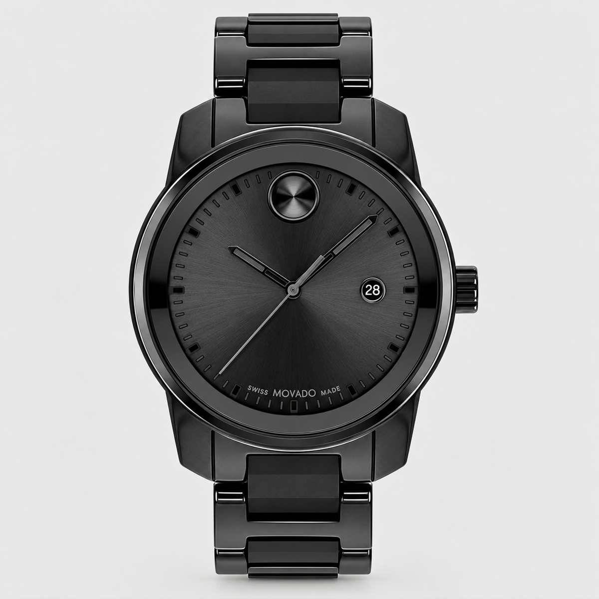 Movado BOLD Verso 42mm Black Dial Men's Watch 3600863 — front