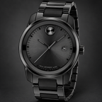 Movado BOLD Verso 42mm Black Dial Men's Watch 3600863 — three quarter