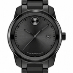 Movado BOLD Verso 42mm Black Dial Men's Watch 3600863 — dial detail