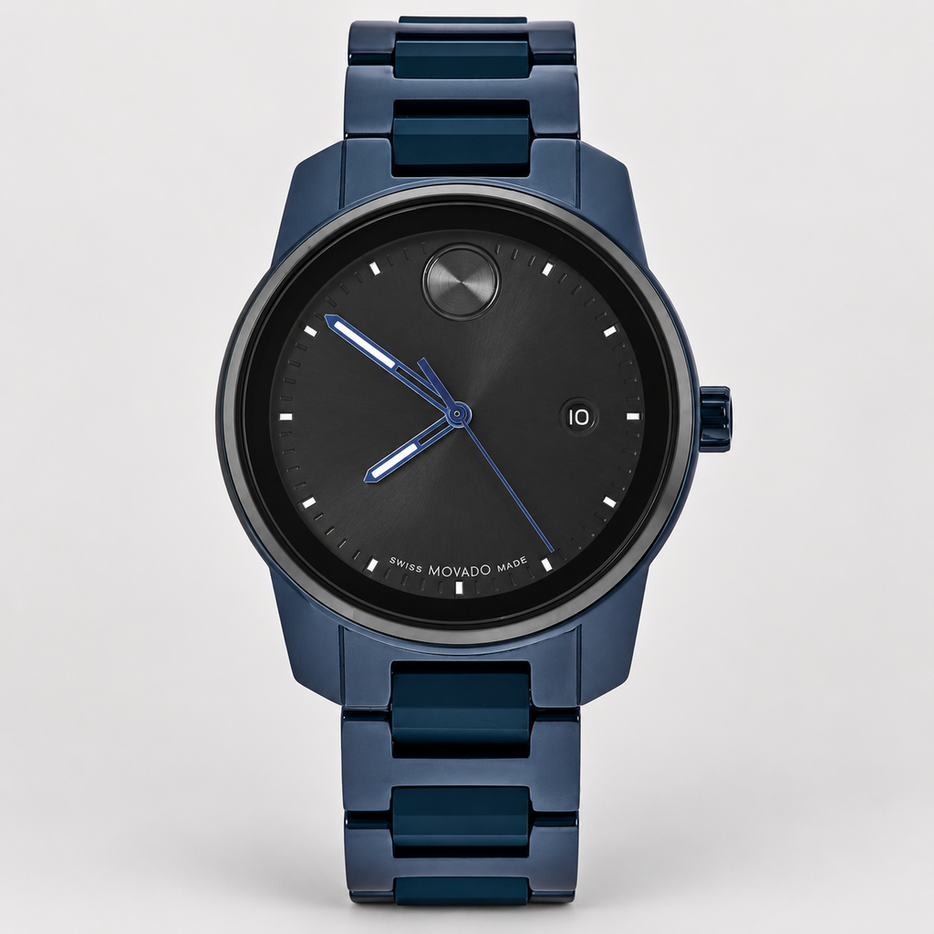 Movado BOLD Verso 42mm Black Dial Men's Watch 3600864 — front