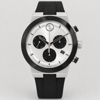 Movado BOLD Fusion Chronograph 44mm Silver Dial Men's Watch 3600894 — front