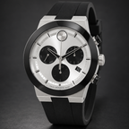 Movado BOLD Fusion Chronograph 44mm Silver Dial Men's Watch 3600894 — three quarter