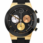 Movado BOLD Fusion Chronograph 44mm Black Dial Men's Watch 3600896 — dial detail