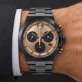 Movado BOLD Fusion Chronograph 44.5mm Bronze Dial Men's Watch 3600897 — wrist
