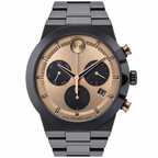 Movado BOLD Fusion Chronograph 44.5mm Bronze Dial Men's Watch 3600897 — dial detail
