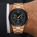 Movado BOLD Fusion Chronograph 44.5mm Black Dial Men's Watch 3600898 — wrist