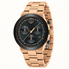 Movado BOLD Fusion Chronograph 44.5mm Black Dial Men's Watch 3600898 — three quarter
