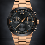 Movado BOLD Fusion Chronograph 44.5mm Black Dial Men's Watch 3600898 — dial detail