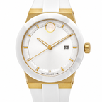 Movado BOLD Fusion 42mm White Dial Men's Watch 3600899 — dial detail