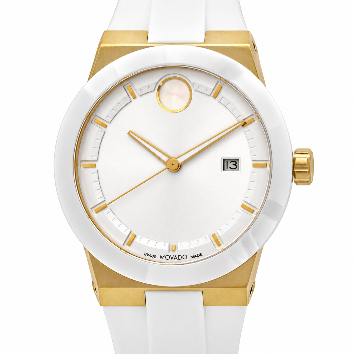 Movado BOLD Fusion 42mm White Dial Men's Watch 3600899 — dial detail