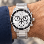 Movado BOLD Verso Chronograph 44mm Silver Dial Men's Watch 3600905 — wrist alternate