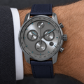 Movado BOLD Verso Chronograph 44mm Grey Dial Men's Watch 3600909 — wrist