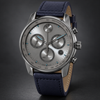 Movado BOLD Verso Chronograph 44mm Grey Dial Men's Watch 3600909 — three quarter