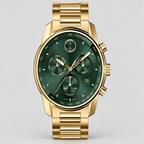 Movado BOLD Verso Chronograph 44mm Green Dial Men's Watch 3600948 — front
