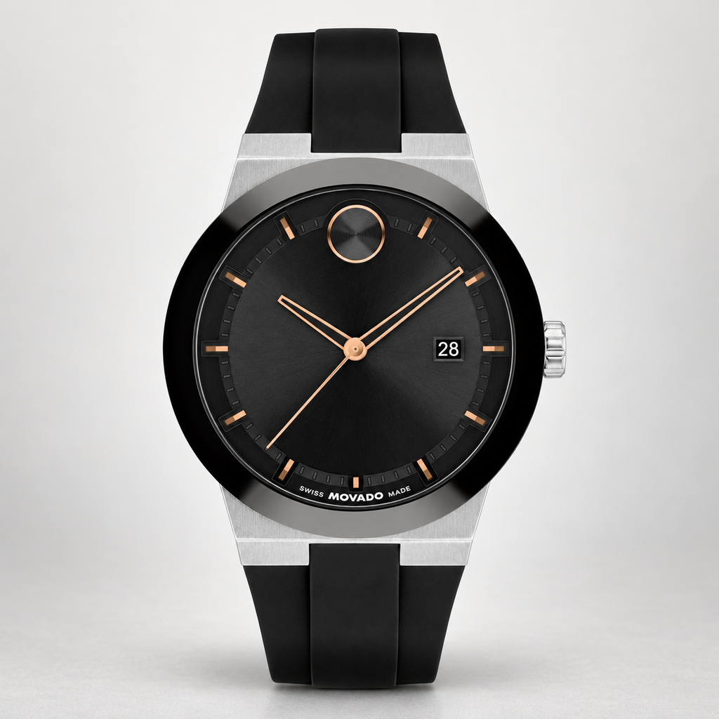 Movado BOLD Fusion 42.3mm Black Dial Men's Watch 3601079 — front