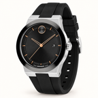Movado BOLD Fusion 42.3mm Black Dial Men's Watch 3601079 — three quarter