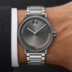 Movado BOLD Evolution 2 40mm Grey Dial Men's Watch 3601096 — wrist