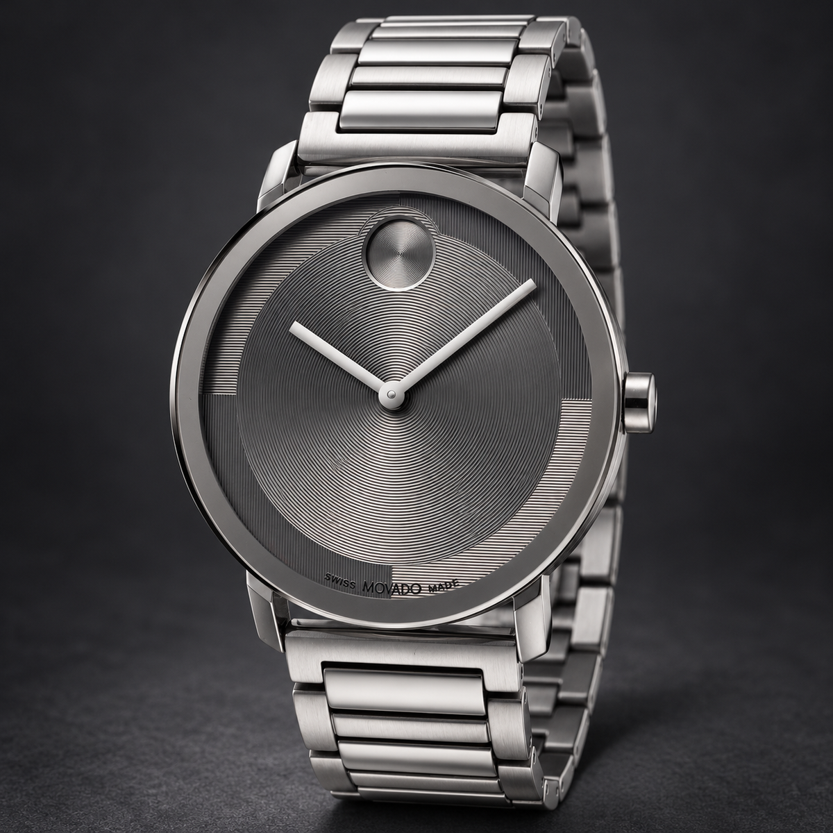 Movado BOLD Evolution 2 40mm Grey Dial Men's Watch 3601096 — three quarter
