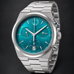Movado BOLD Quest Chronograph 42mm Green Dial Men's Watch 3601200 — three quarter