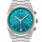 Movado BOLD Quest Chronograph 42mm Green Dial Men's Watch 3601200 — dial detail