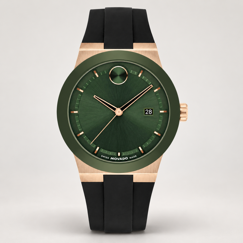 Movado BOLD Fusion 42.3mm Green Dial Men's Watch 3601296 — front