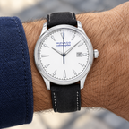 Movado Heritage Calendoplan 40mm White Dial Men's Watch 3650002 — wrist alternate