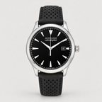 Movado Heritage Calendoplan 40mm Black Dial Men's Watch 3650004 — front