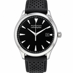 Movado Heritage Calendoplan 40mm Black Dial Men's Watch 3650004 — dial detail