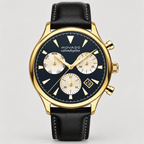 Movado Heritage Calendoplan Chronograph 43mm Blue Dial Men's Watch 3650006 — front