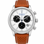 Movado Heritage Calendoplan Chronograph 43mm White Dial Men's Watch 3650008 — dial detail