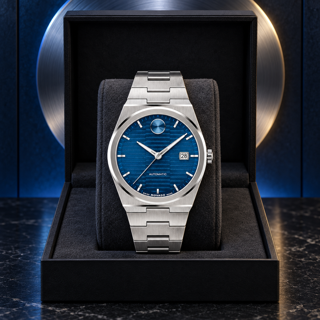 Movado BOLD Quest Automatic 3600940 presentation box view