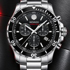 Movado Series 800 Chronograph 2600142 black dial macro