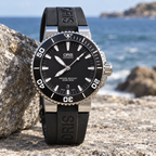 Oris Aquis Date 43mm Black Dial Black Rubber Automatic Men's Watch – coastal lifestyle