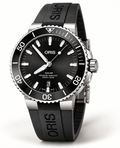 Oris Aquis Date 43.5mm Black Dial Black Rubber Automatic Men's Watch – studio