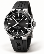 Oris Aquis Date 43.5mm Black Dial Black Rubber Automatic Men's Watch – studio