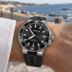 Oris Aquis Date 43.5mm Black Dial Black Rubber Automatic Men's Watch – wrist lifestyle