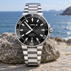 Oris Aquis Date 43.5mm Black Dial Steel Automatic Men's Watch – coastal lifestyle