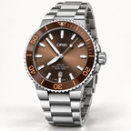 Oris Aquis Date 43.5mm Brown Dial Steel Automatic Men's Watch – studio