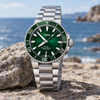 Oris Aquis Date 43.5mm Green Dial Steel Automatic Men's Watch – coastal lifestyle