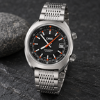 Oris Chronoris Date 39mm Black Dial Steel Automatic Men's Watch – stone still life