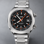 Oris Chronoris Date 39mm Black Dial Steel Automatic Men's Watch – dial macro