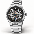 Oris TT1 Engine Date 42mm Black Skeleton Dial Steel Bracelet Automatic Men's Watch – studio