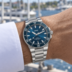 Oris Aquis Date 41.5mm blue dial steel bracelet – wrist lifestyle
