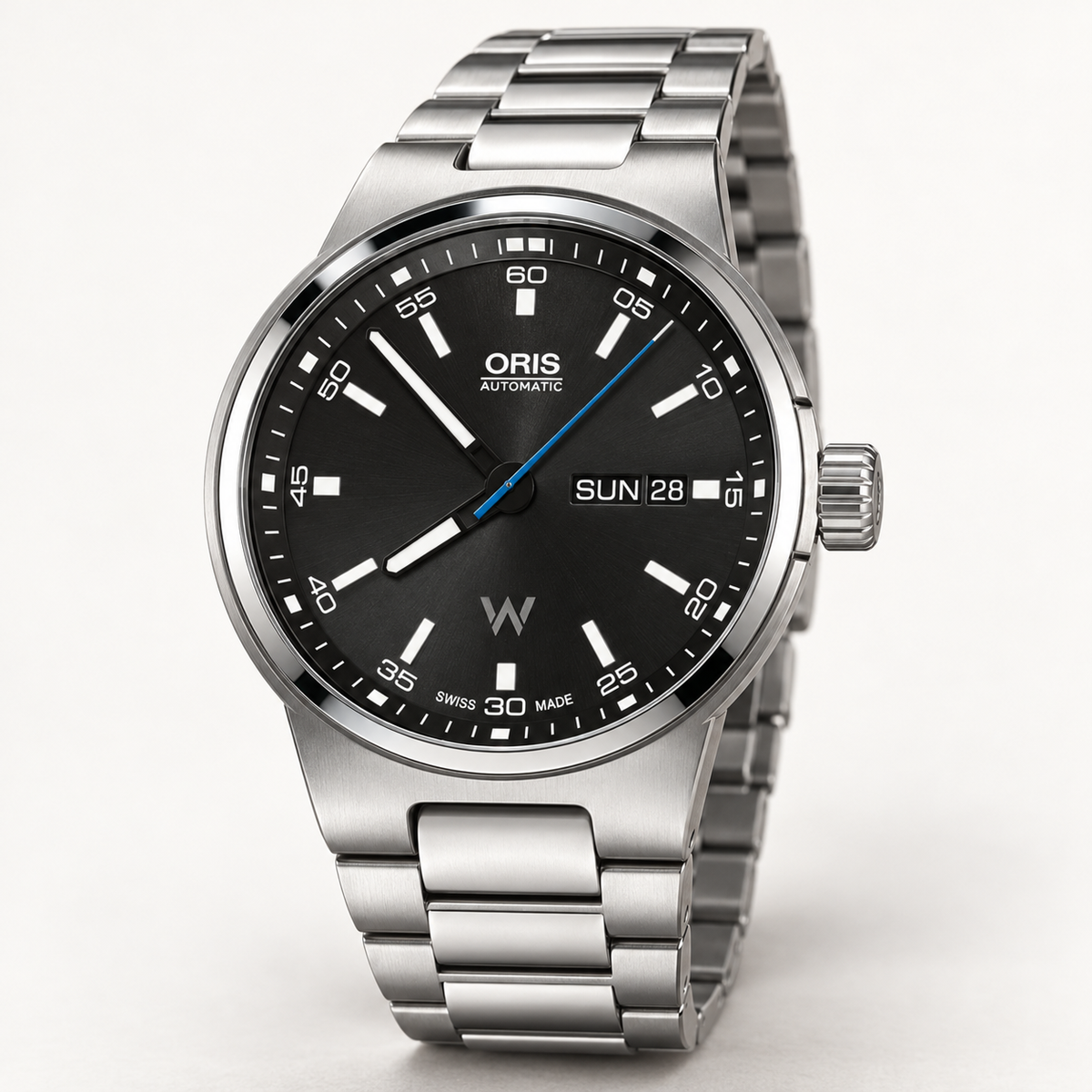 Oris Williams Day Date 42mm Black Dial Steel Automatic Men's Watch – studio