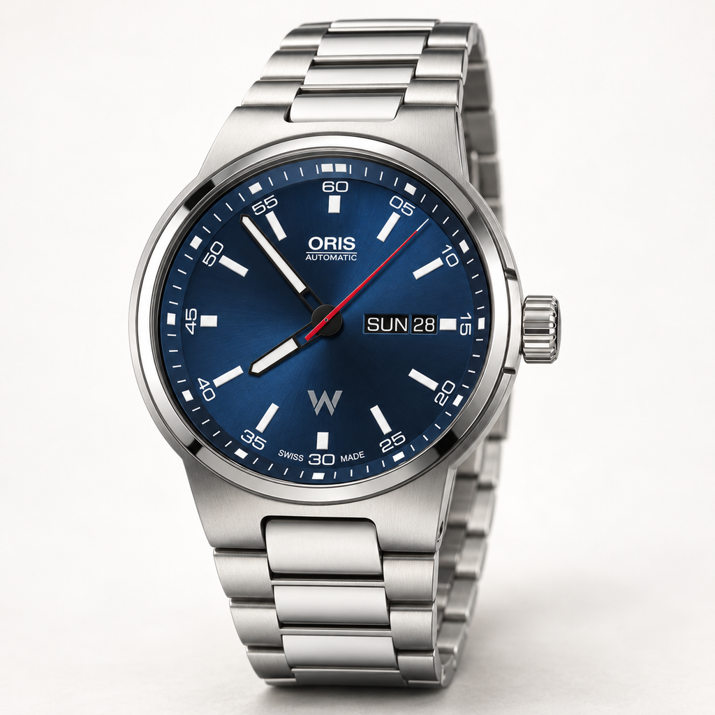 Oris Williams Day Date 42mm Blue Dial Steel Automatic Men's Watch – studio