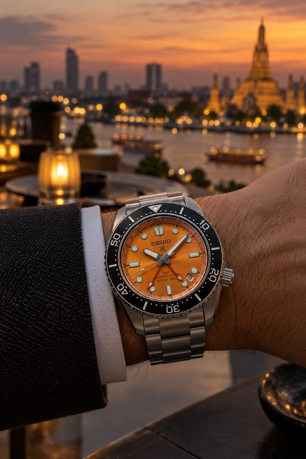 Seiko Prospex SPB487J1 Night of Siam wrist shot