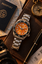 Seiko Prospex SPB487J1 Night of Siam travel flat lay