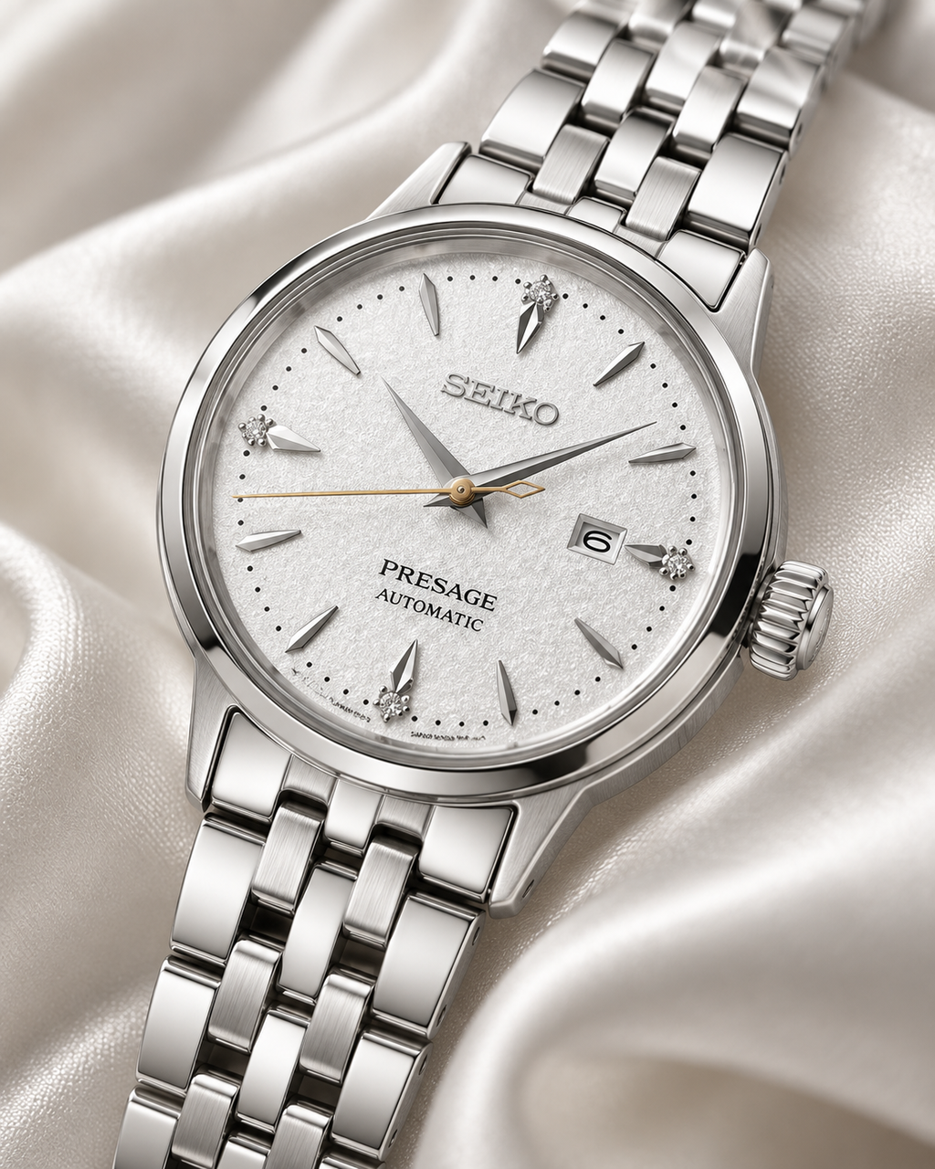 Seiko Presage SRE017J1 silk close-up